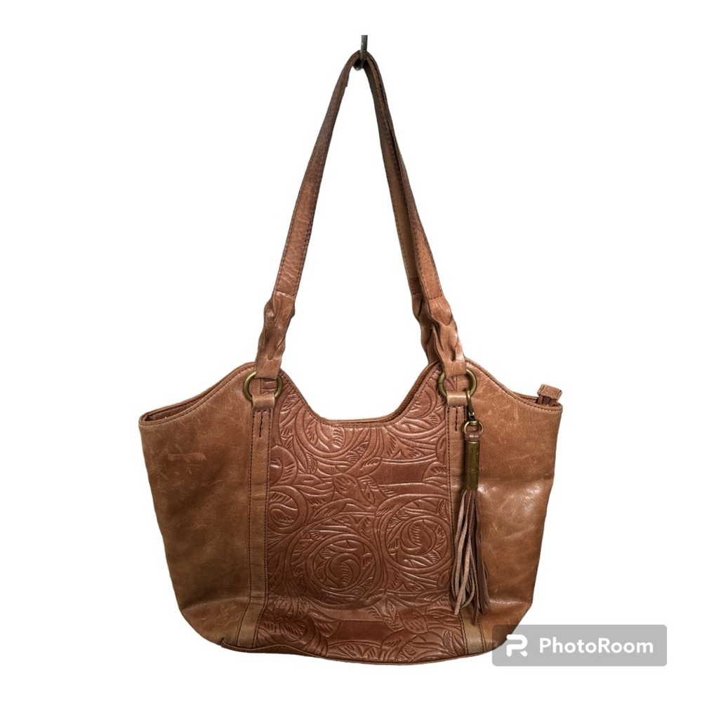 Elegant Brown Leather Tote Bag